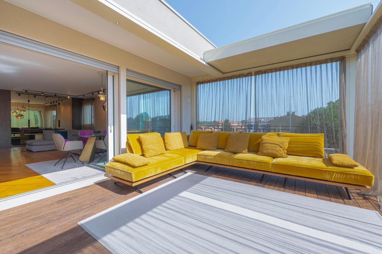 Venice New Luxury Penthouse - Free Parking And Roof Terrace Mestre Exterior foto