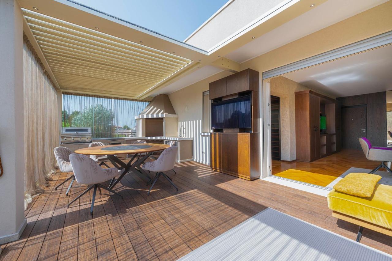 Venice New Luxury Penthouse - Free Parking And Roof Terrace Mestre Exterior foto